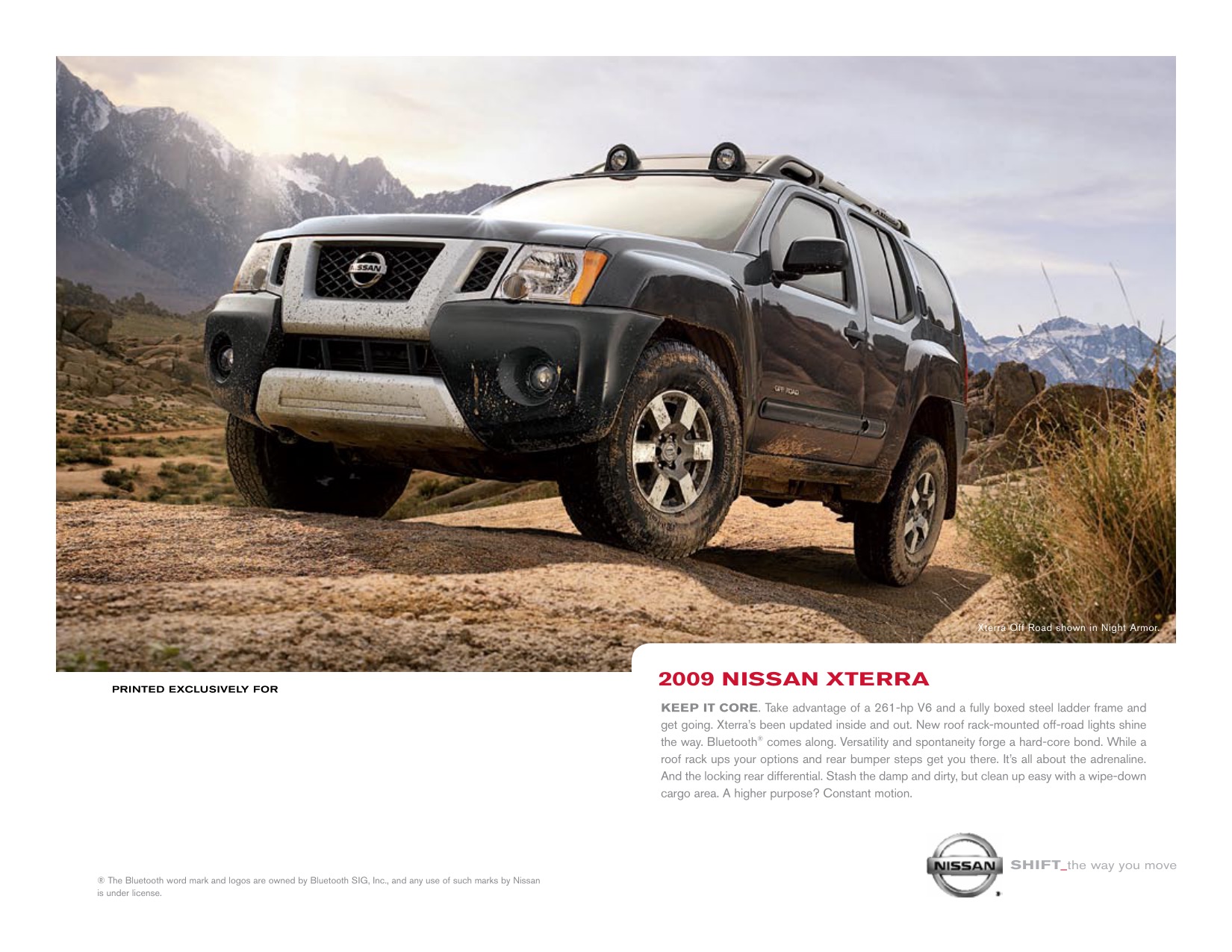 2009 Nissan Xterra Brochure Page 3
